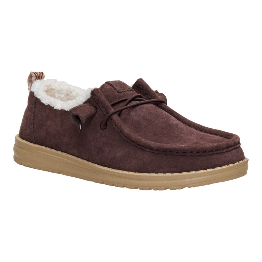 Wendy Suede Shearling - Dark Brown - Image 7